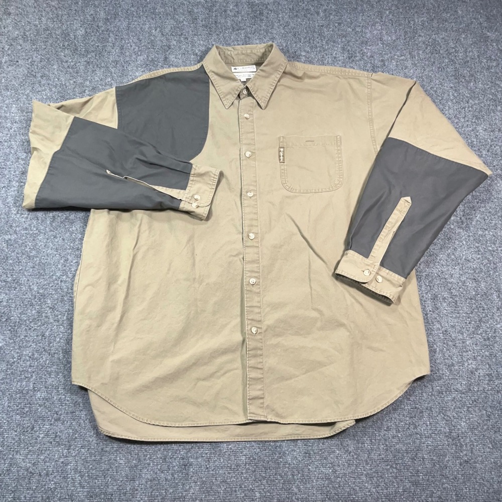 VTG Columbia Briarshun Shooting Shirt Mens XXL Padded Upland Hunting Pheasant